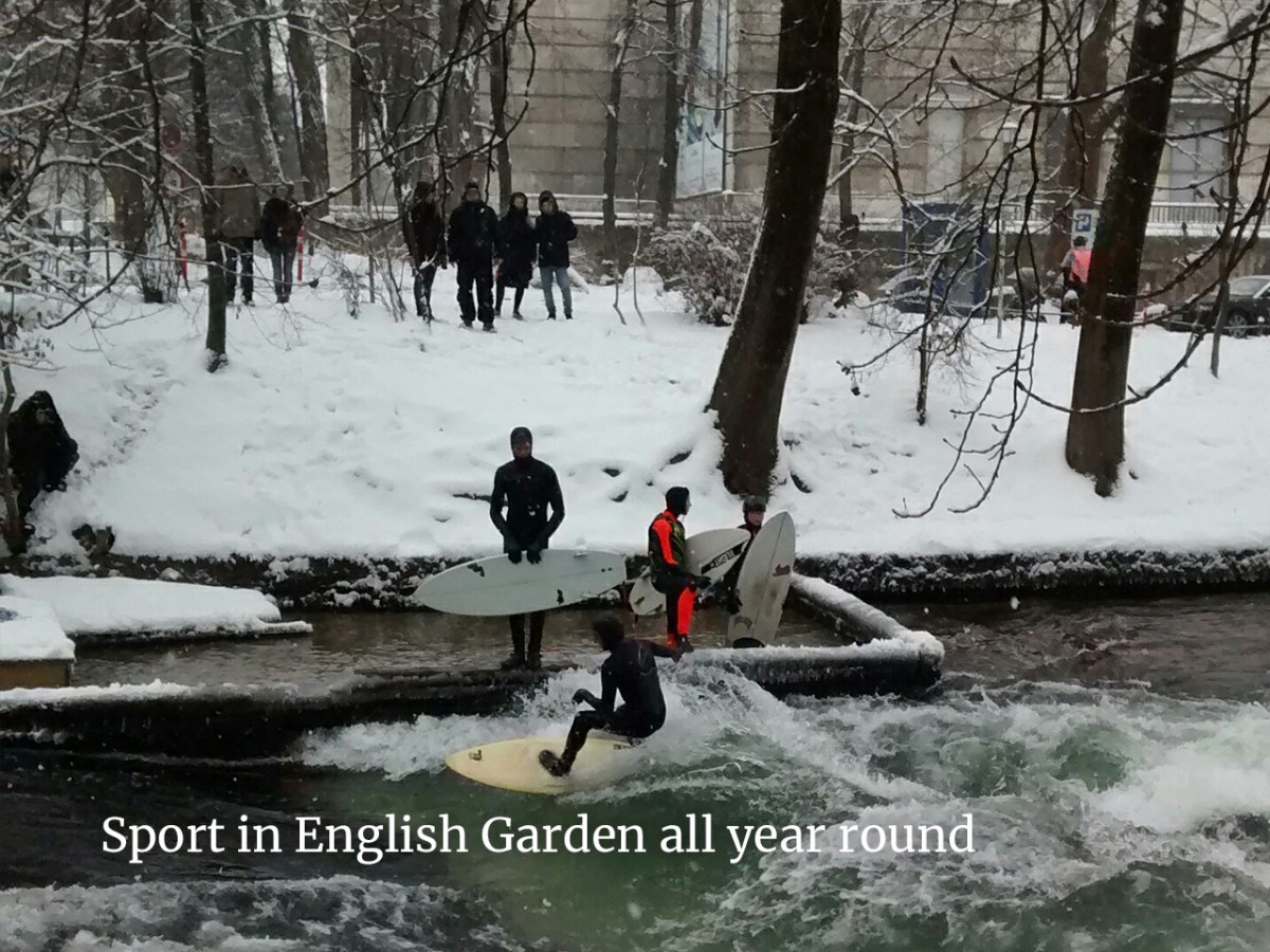 Sport in English Garden all year round